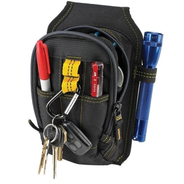 Bolsa de herramientas Clc Work Gear 1504, negra, poliéster, 9 bolsillos Foto 4 de 4