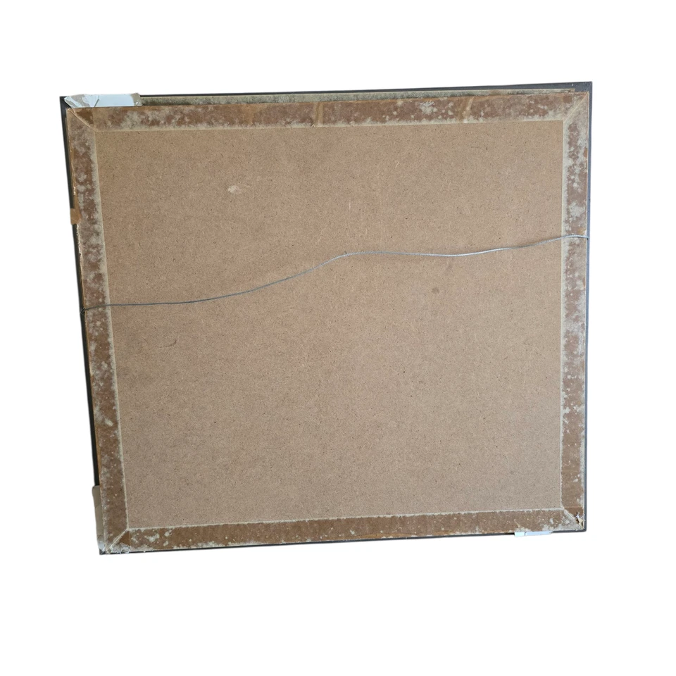 3D Floral Basket Relief Wall Art Framed Shadow Box Ornate Gold Frame Gilt Square - Image 3 of 4