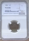 1867 Indian Head Cent  NGC VG 8 BN