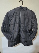 Swiss Tech Youth Unisex L 10/12 Plus Puffer Jacket Performance Gear Peak Black