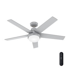 Hunter Fan 52in Dove Grey Indoor Ceiling Fan with Light and Remote Control
