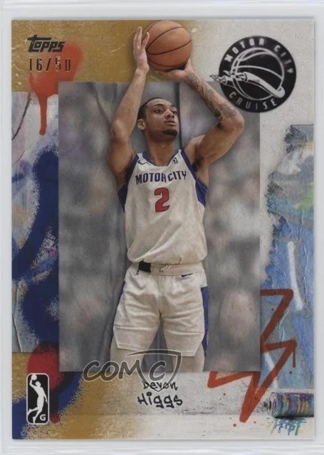 2024-25 Topps G-League Gold 16/50 Devon Higgs #27 yl0