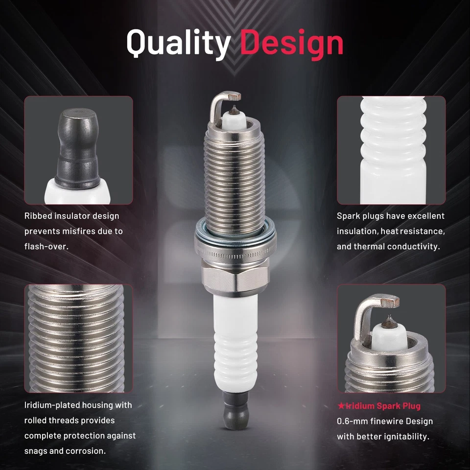 93298 Juego de 3 Bujías de Iridio para 14 15 16 17-20 Mitsubishi Mirage1.2L L3 Foto 2 de 4