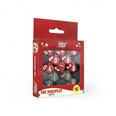 Modiphius Entertainment: Fallout Factions: Dice Sets - The Disciples 12ct. Dice