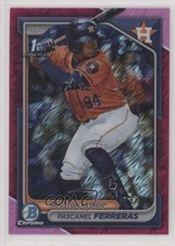 2024 Bowman Chrome Prospects Fuchsia Shimmer Refractor Pascanel Ferreras 1i72