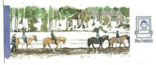 Aland Island: 2008; Scott 281B, booklet complete, Horses, Mint, EBala01