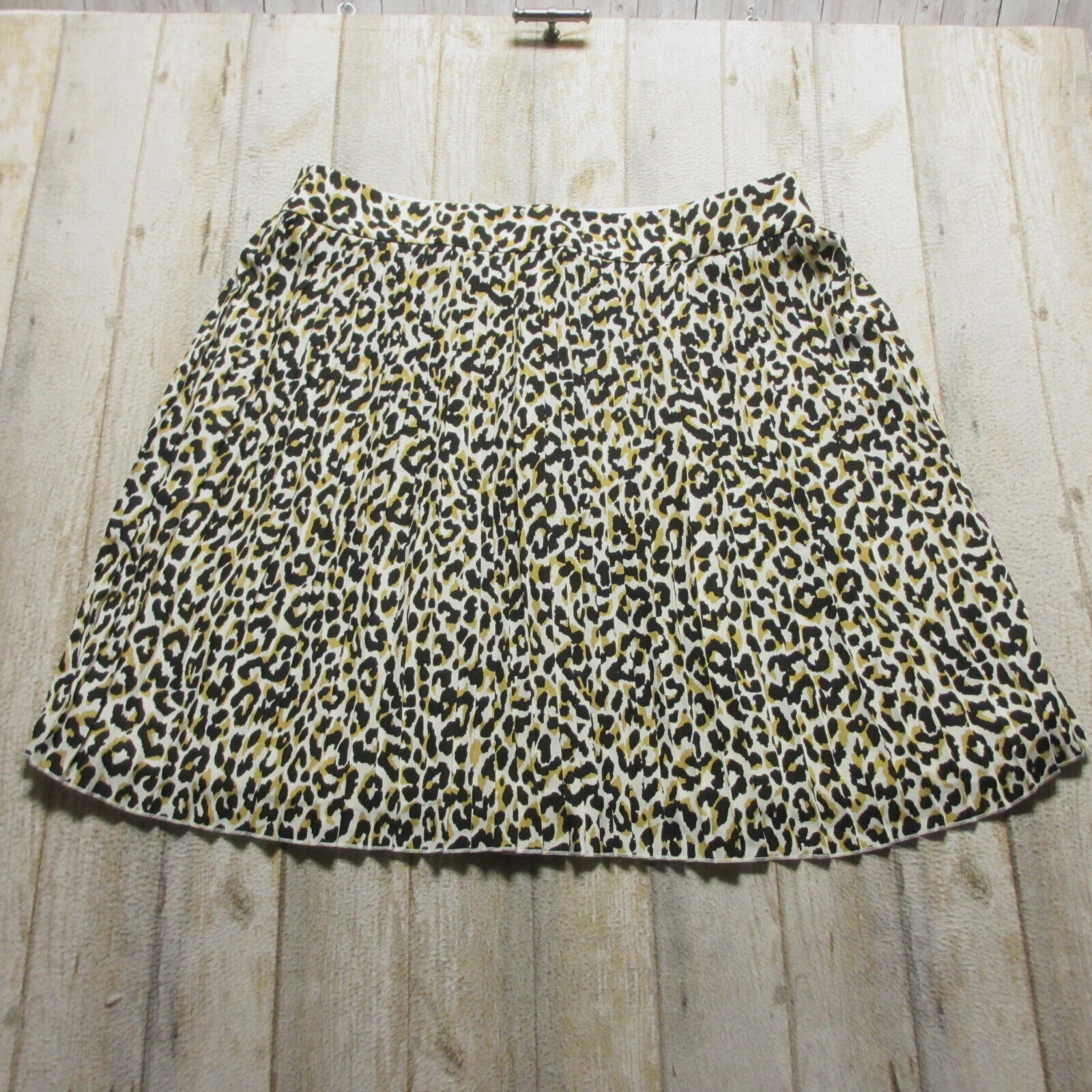 J Crew Skirt Womens 16 Leopard Print A Line Zip F… - image 1
