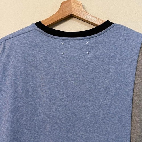 Maison Margiela Artisanal Asymmetrical Double Layered Sleeveless T Shirt Sz M - Picture 6 of 7
