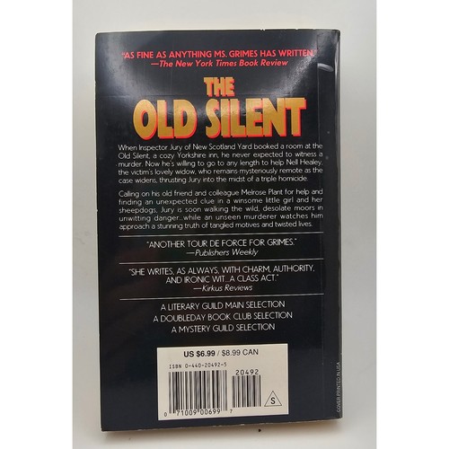 The Old Silent Martha Grimes Mystery Novel Cozy Crime Fiction Book - Picture 3 of 3