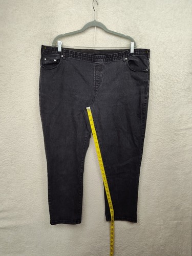 Diane Gilman Women Leggings P2X Black Cotton Blend Pull On Stretch Slim Pants - Picture 10 of 18