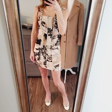 Urban Outfitters Uncut Corduroy Mini Dress Square Neck Size XS