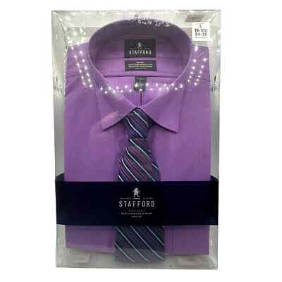 stafford dress shirt and tie set