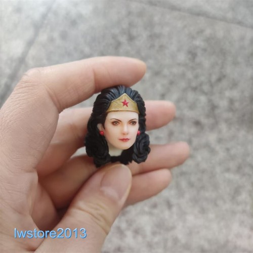 Bemalt 1:12 Wonder Woman Lynda Carter Kopf Skulptur für 6" weibliche SHF Figur Körper - Bild 3 von 5