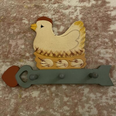 Vintage Hühnerei Schlüsselhaken Halter Küche