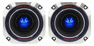 Pair Rockville RT4 2'' Pro Audio Tweeters Titanium Compression Horns w/ 240 Watts