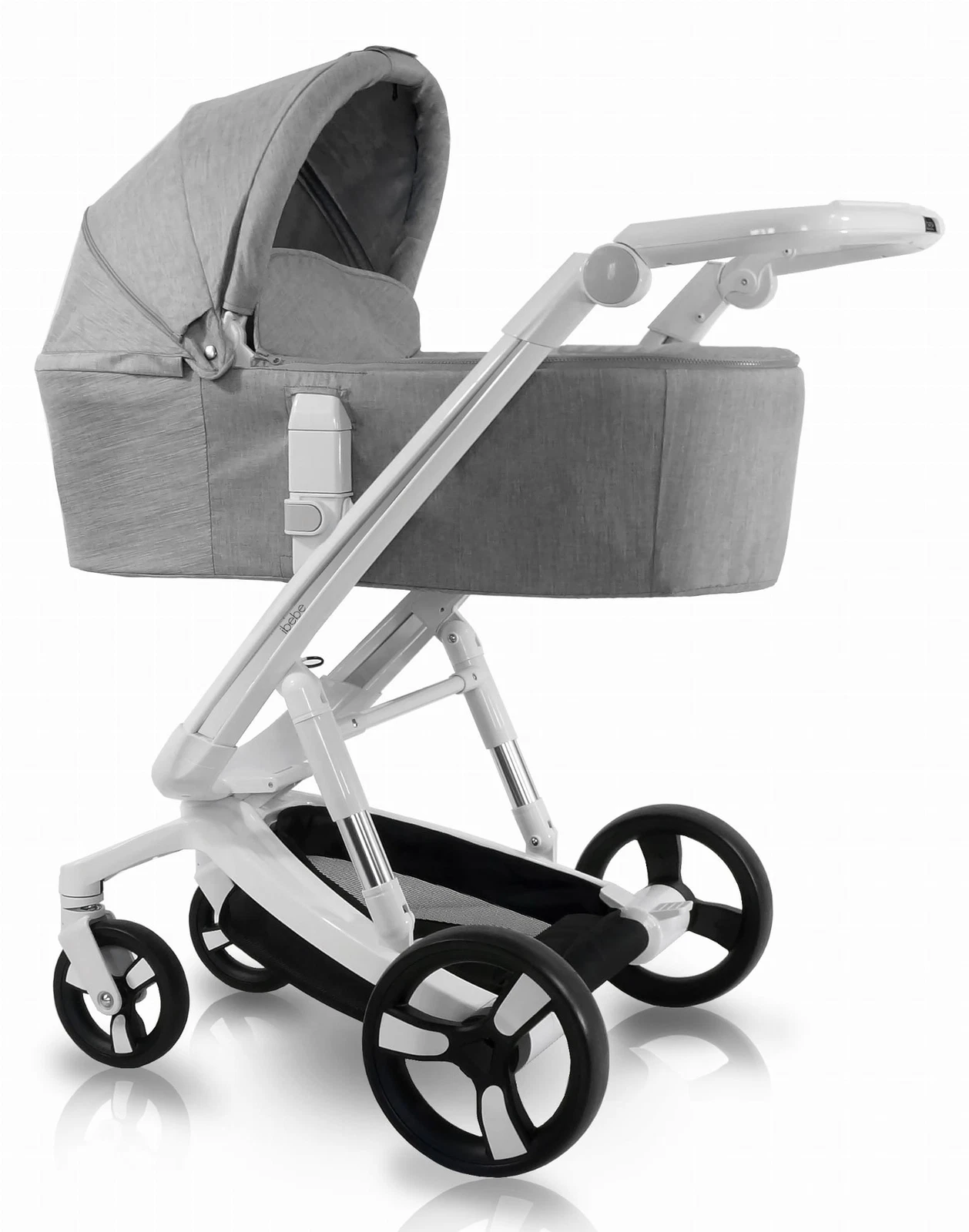 2IN1 PRAM IBEBE i-Stop WHITE IS1 IBEBE