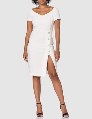 pinko white dress Pinko - Sleeveless midi dress with pleats and gathering