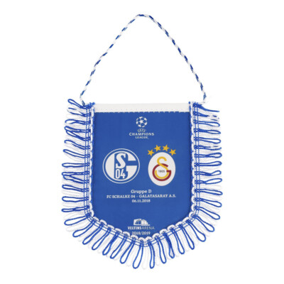 Fanion Brodé FC Schalke 04 - Vintage, Bon état - Support Pour Fans De Football Allemand