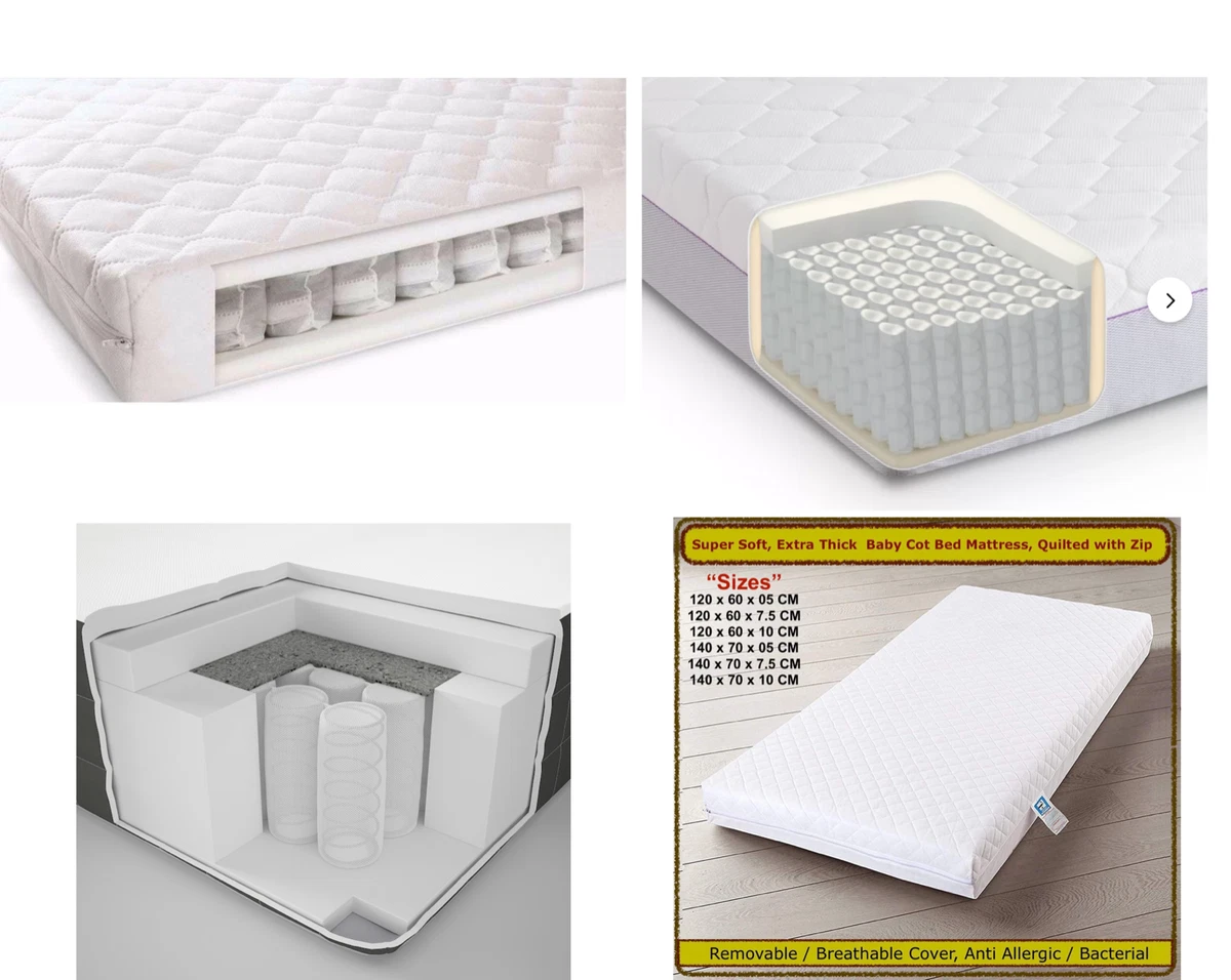 Pocket sprung cheap cot mattress