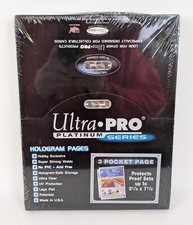 25 Ultra Pro Platinum Series 4-Pocket Pages - For Oversized Cards, Postcards, Photos