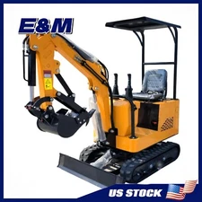 Free Shipping 1 ton Excavator Mini Hydraulic Crawler Digger with Thumb Bucket