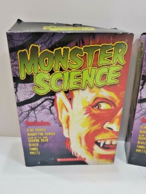 Monster Science Kit and Book By Scholastic NIB
