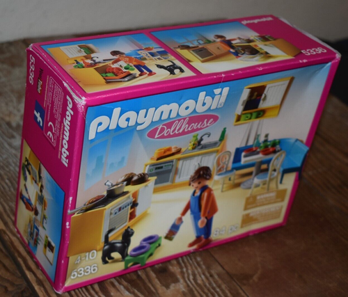 Playmobil Dollhouse 5336 84-piece Set Kitchen & Cat