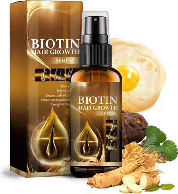 BLOOMBELLE Biotin Hair Growth Spray Hair Growth Serum Anti Hair Loss Serum for Men & Women