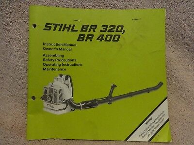 STIHL BR 320 , BR 400 INSTRUCTION / OWNERS MANUAL | eBay