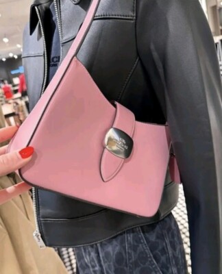 ハンドバッグ COACH Leather Eliza Shoulder Bag CP004 NWT Coach CP004 Eliza Shoulder Bag Refined Calf Leather