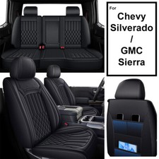 Full Set Car 5-seat Cover For Chevy Silveradogmc Sierra 1500 25003500d 2007-18 Full Set Car 5-seat Cover For Chevy Silveradogmc Sierra 1500 25003500d 2007-18