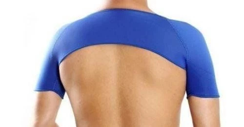 FASCIA NEOPRENE SPORT TUTORE SCHIENA SPALLE SPALLA DOLORI RADDRIZZA POSTURA UOMO - Foto 2 di 2