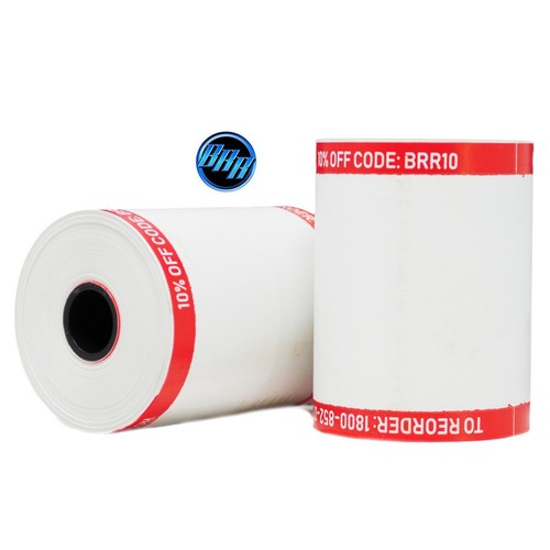 2 1/4" x 85 Ft Thermal Paper FD130 100Ti Thermal Paper 50 Rolls X 2 Cases - Picture 3 of 10