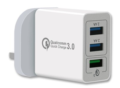 USB Wall Charger, Quick Charge 3 Ports USB Travel Charger CE FCC ROHS IPhone