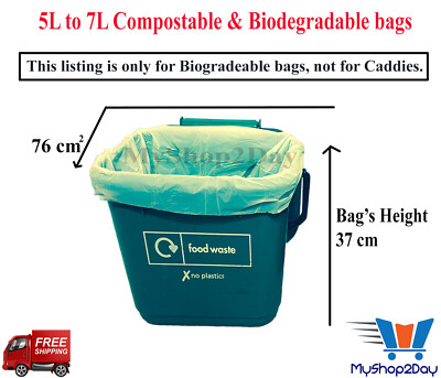 Compostable Liners Caddy Bin Bags Caddy Liners Coloured Bin Bags