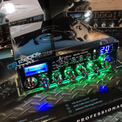 Cobra 29 LTD Chrome AM/FM CB Radio - GREEN NITRO + PERFORMANCE