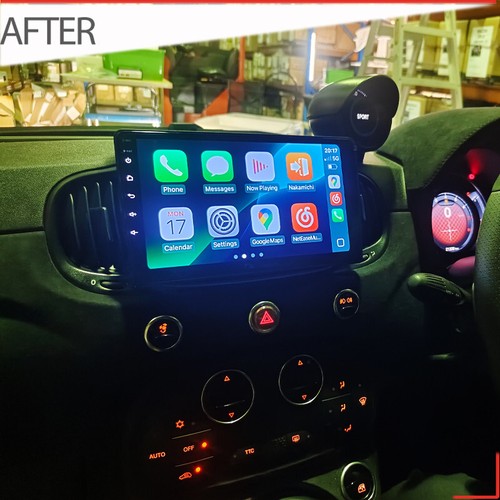 9" Wireless Carplay Android Auto Sat Nav Nakamichi For Abarth 595 2017-2021 - Picture 3 of 3