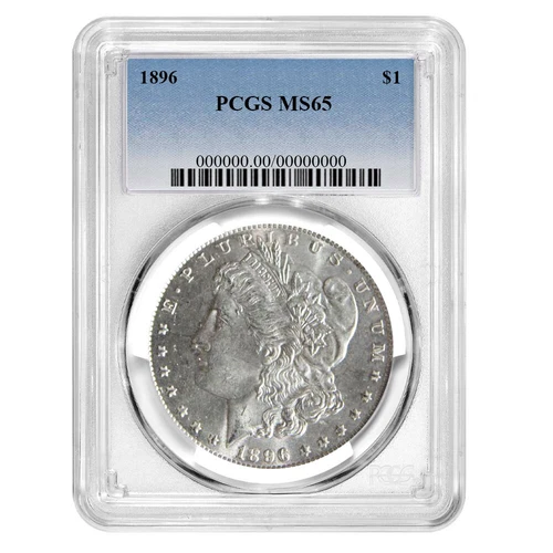 1896 $1 Morgan Silver Dollar PCGS MS65