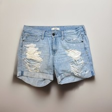 A F Abercrombie  Fitch Cutoff distressed Denim womens jean Shorts size 4