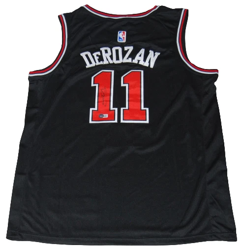 DeMar DeRozan Autographed Chicago Custom Black Basketball Jersey - BAS