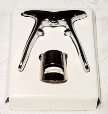 2 Pc Italilan Champagne Key & Stopper Bottle Opener Cork Puller in Box Bar Vtg