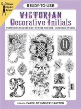 Ready-to-Use Victorian Decorative Initials (Clip Art Series) - Paperback - GOOD