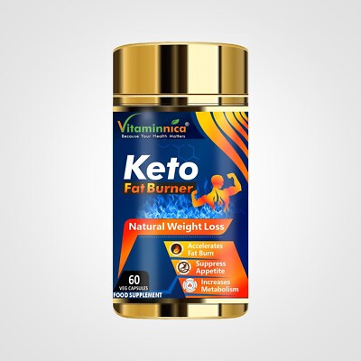 Vitaminnica Keto Fatburner - Gewichtsmanagement & Verbesserung der Energie 60 Kapseln