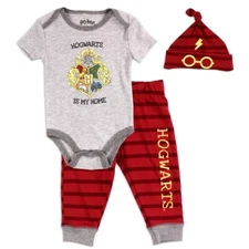 HARRY POTTER Boys Newborn 3-Piece Hat Set, Size 0-3M/3-6M/6-9M