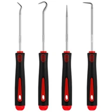 4 Pcs Pick and Hook Set Precision Automotive Mechanic Picks Tools Set for Car...
