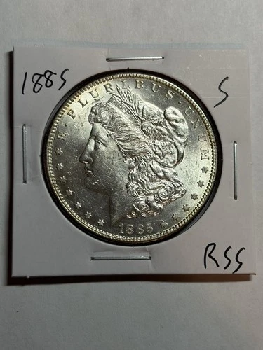 1885-S Morgan Silver Dollar Choice BU UNC Blast White Tough Date