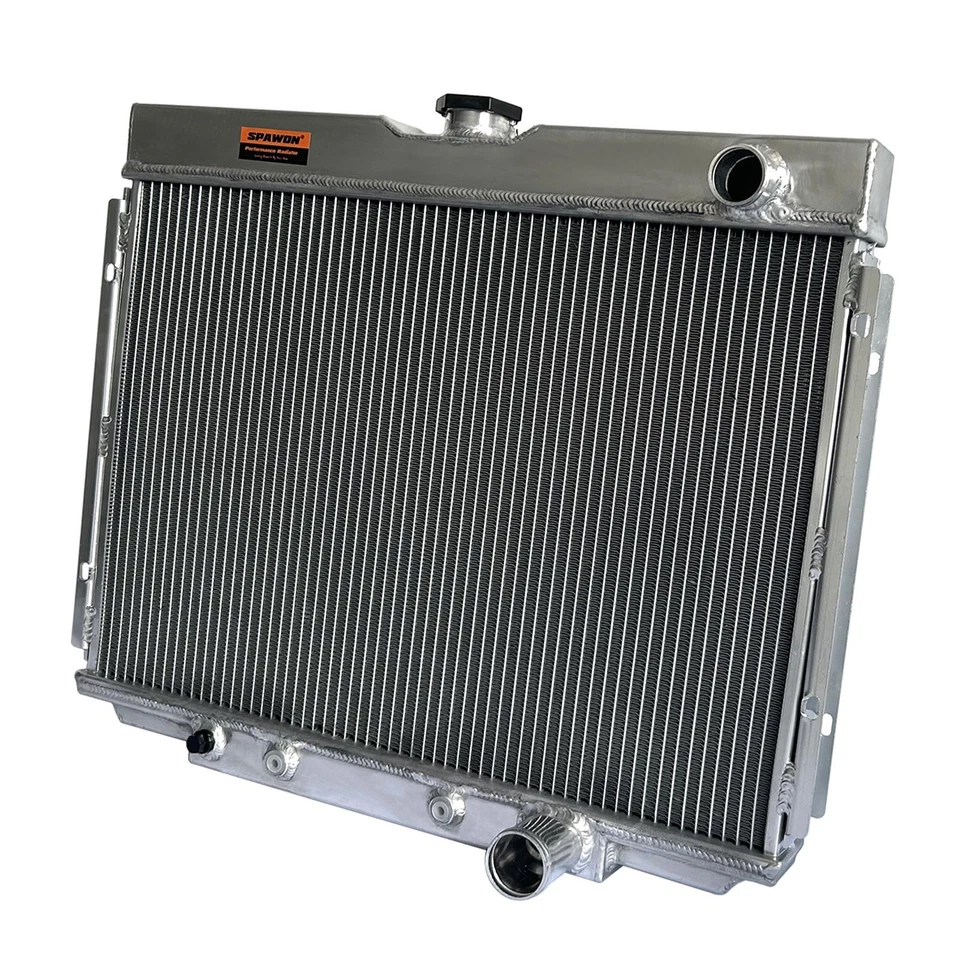 Radiador de aluminio SPAWON para Ford Mustang Mercury Cougar 1967-1970 en 3 filas 338 Foto 4 de 4