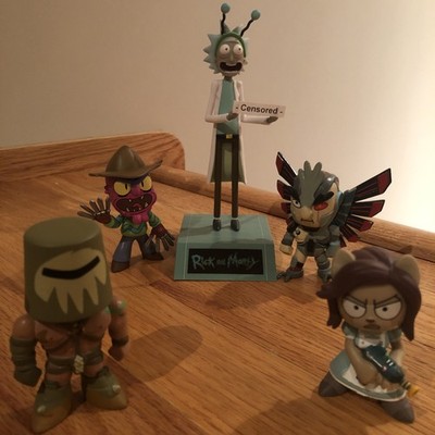 Funko PoP! Rick and Morty Adult Animated Sci-Fi Sitcom Characters ~ Lot of 5