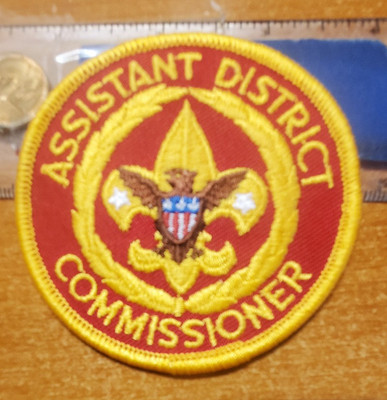BSA Assistant District Commissioner, 2010 issue plastic backing