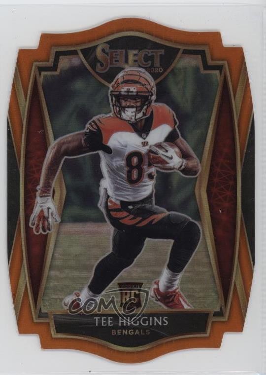 2020 Panini Select Premier Level Orange Prizm Die-Cut Tee Higgins #160 4jh